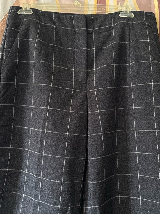 Rachel Zoe Pants - Rachel Zoe Charcoal Windowpane Flat Front Dress pants for wearing to work&dinner